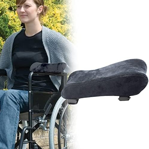 EDWERD Elderly Wheelchair Armrest Pad - Mobility Scooter Elbow Pillow Tray Soft Cushion Memory Foam Arm Stabilizer Accessories, 1 PCS