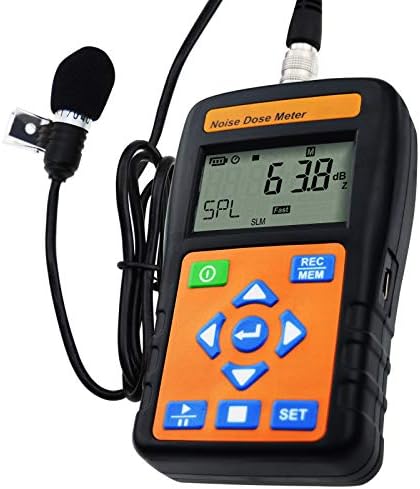 Digital Noise Dose Meter (Dosimeter) with USB Port PC Interface Personal and Occupational Noise Sound Level Measurement Tester