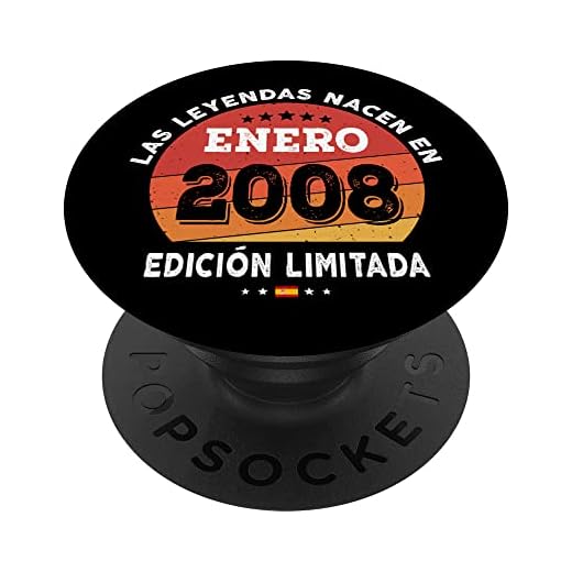 Las Leyendas nacen en Enero de 2008 - Regalo de 14 años PopSockets PopGrip Intercambiable