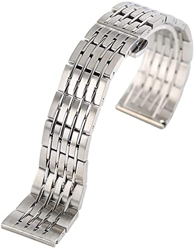 Bracelet de montre en acier inoxydable argent 22mm pour passer du bureau aux sorties citadines