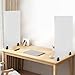 Acrylic Desk Privacy Panel, 2PCS Desk Dividers Office Partitions Office Desk,Acrylic Desk Dividers, Office Partitions, Clamp-on Desk Partition for Schools Students Classroom Tabletop, 30 x 18 inch