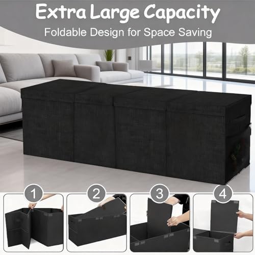 Organizador de tela Oxford extragrande soluciona la falta de espacio para guardar mantas y ropa 6