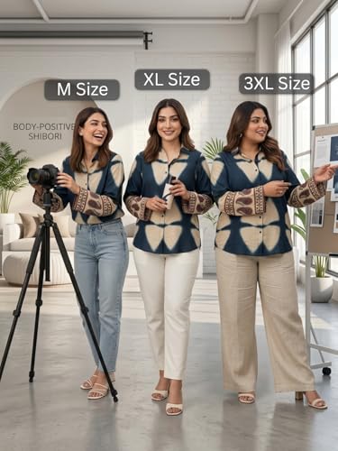 Image of GRECIILOOKS Women Printed Formal Shirt | Stylish Office Top | Casual Full Sleeve Shirts | Trendy Summer Tops | Smart Casual Printed Top for Women's | French Crep Button Down Modern Fit