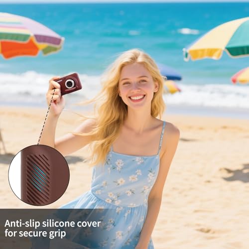 Funda de silicona para cámara Kodak PIXPRO FZ55 color café miniatura 5