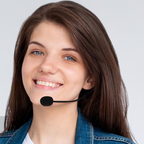 Micro-casque professionnel filaire noir à micro chantant flexible haute fidélité
