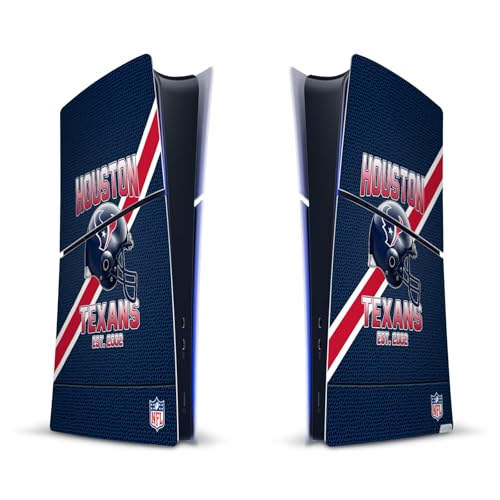 Peau Autocollant PS5 Slim NFL Texans pour Soirée Gaming Salon Console Digital Edition