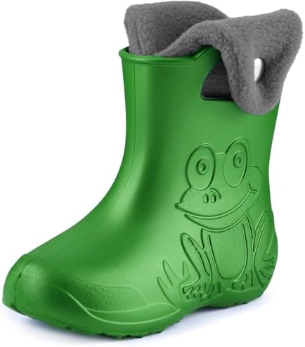 Ladeheid Eva Kinder Jungen Mädchen Gummistiefel Regenschuhe gefüttert Regenstiefel Gummischuhe LA-CA-04