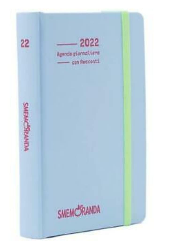 SMEMORANDA DAILY 2022 Diary with Tales 13 x 19 Soft Cover with Elastic Blue