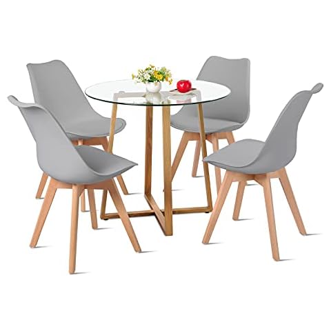 H.J WeDoo Table Ronde et Chaises Cover