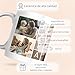Imagen de Cristal Plaque Taza Cerámica Personalizada para Papá Collage con 4 Fotos y Mensaje