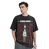 CASOWAT Donnie Movie Darko Men's T-Shirts Short Sleeve Tops Vintage Crew Neck Shirt Summer Fashion Tee X-Large Black