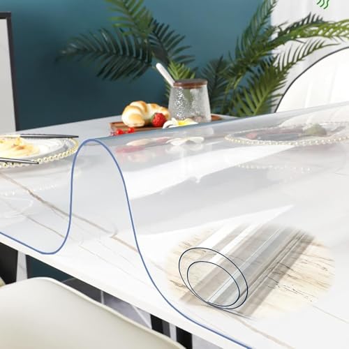 ���� �e�[�u���N���X ����1.5mm 80x180CM �p�ۉ��H �e�[�u���}�b�g �����` �h�� �ϔM �ϋv �����r�j�[���N���X �e�[�u���J�o�[ �N���A �r�j�[���}�b�g �k�݂Ȃ� ����h�~ �h�o �������H �R�� �h�L �C�A�Ȃ�