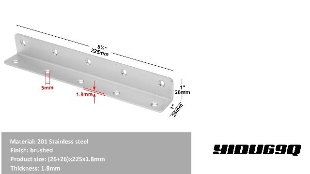 Amazon.com: YIDU69Q 8 Pcs Stainless Steel L Bracket for 8