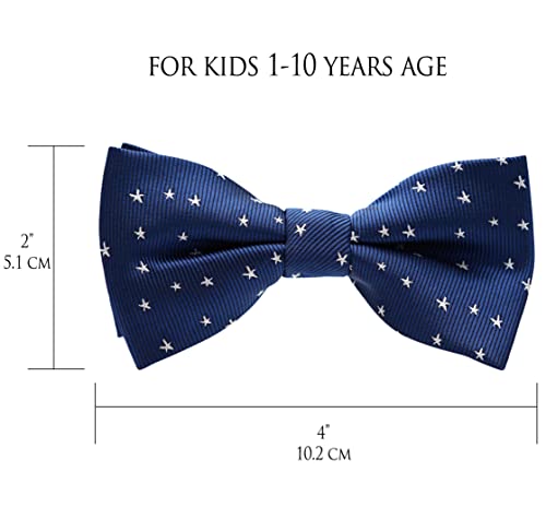 Belluno Boys Bow Ties, Pre-Tied Bow-Ties Adjustable For Kids, Children, Toddler Bowties, 8-Pack #TOP1
