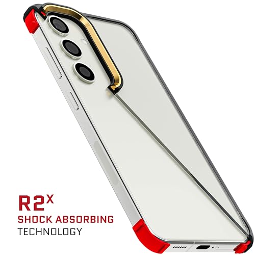 Image of Ghostek Covert Galaxy S24 Case Clear with Military Grade Shockproof Protection, Non-Slip Grip, Protective Silicone Phone Cover Designed for 2024 Samsung Galaxy S24 (6.2 inch) (Black)