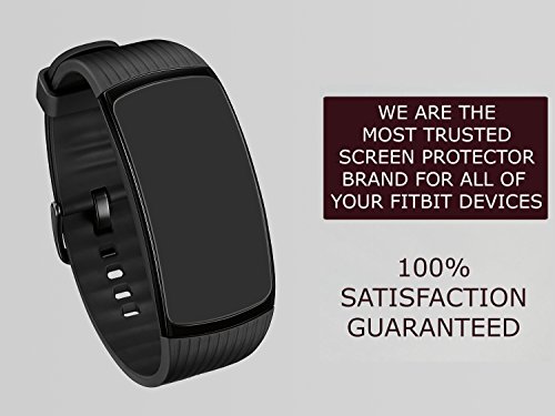 ivoler [8 Piezas] Protector de Pantalla para Samsung Gear Fit 2 Pro, [Cobertura Completa] [líquida Instalar] [Sin Burbujas] HD Transparente TPU Suave láminas Protectora