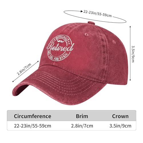 Gorra bordada para retiro para mujer y hombre miniatura 5
