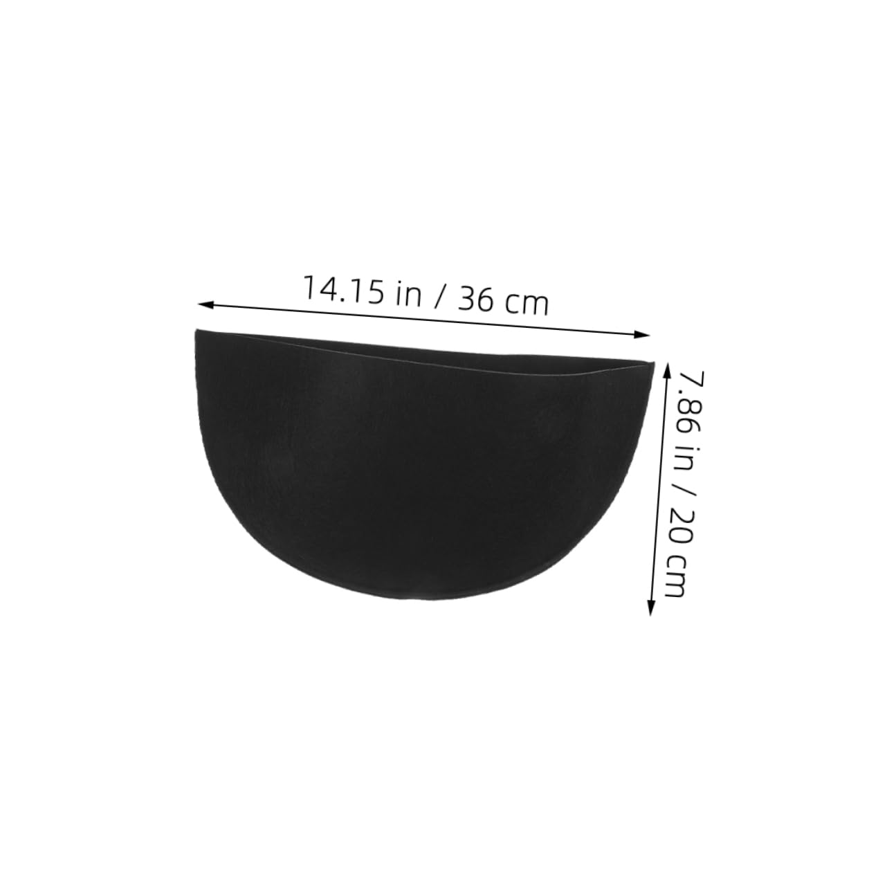 IWOWHERO 3pcs Half Round Reusable Planter Liners Water Absorbent Basket Liners for Hanging Plants Garden Pots Versatile Gentle Plants Stable Support