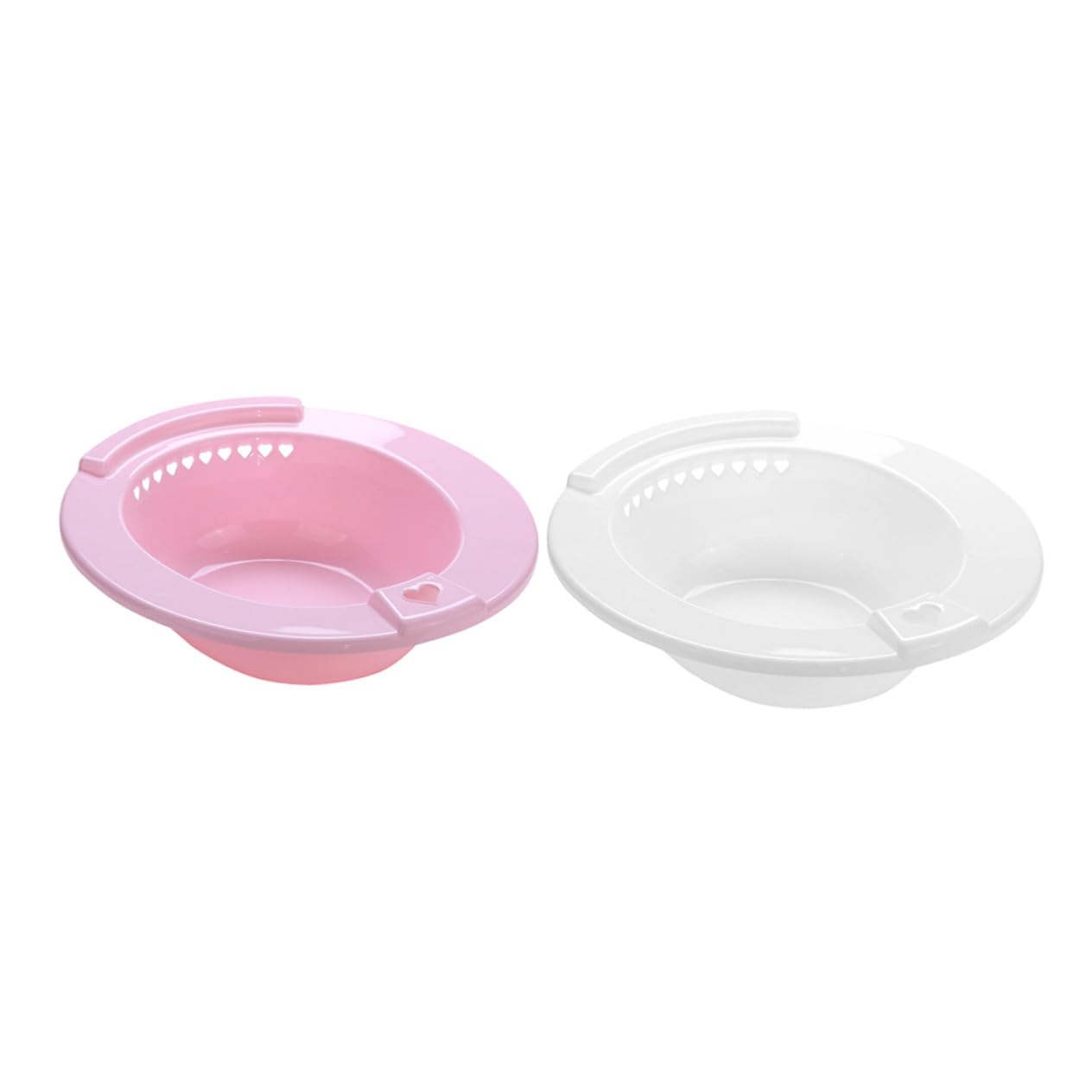 Bassin de bain portable pour toilette standard lot de 2 en plastique sans odeur