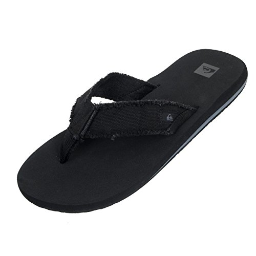 Quiksilver Monkey Abyss, Sandalia Hombre, Negro (Black Black Brown Xkkc), 43 EU