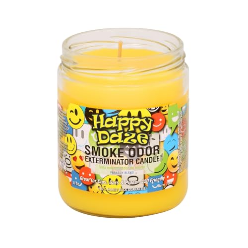Smoke Odor Exterminator 13oz Jar Candles (Happy Daze, 1)