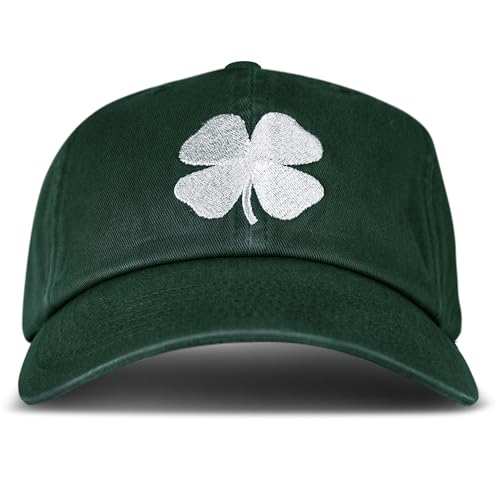 Lucky Brand Classic Cotton Adjustable | Dad Hat | Baseball Cap | Golf | Fishing | Low Profile | 5 Panel Design, Clover - Pine (New)