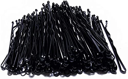 LukyTimo Black Round End Hairpins 200 Pieces - Metal Invisible Bobby Pins -Ideal for All Hair Types and All Types of (200) - Image 4