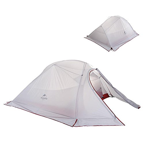 Naturehike Cloud-up 3 Tienda de Campaña Ultraligera para 3 Personas - Tienda Impermeable de Doble Capa para Trekking, 4 Estaciones(Verde)
