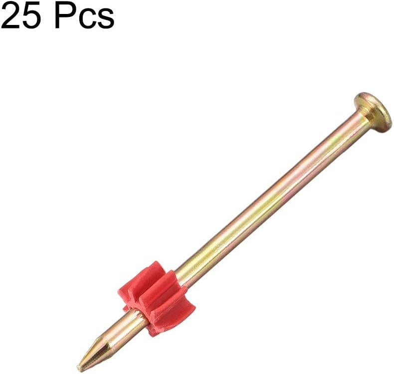 XYWHPGV Powder Fastening Systems Fastener Nail Kit Washer Drive Pins 40mmx3.2mm 25pcs(6f4e3 9ef91 ff5a2 0348c 7e865 05613
