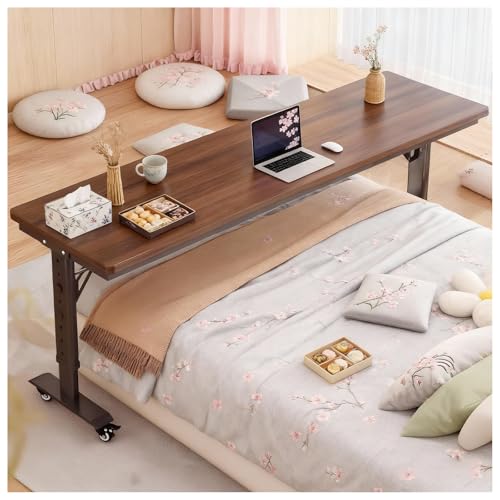 Table de lit réglable en hauteur à roulettes pour surface de travail