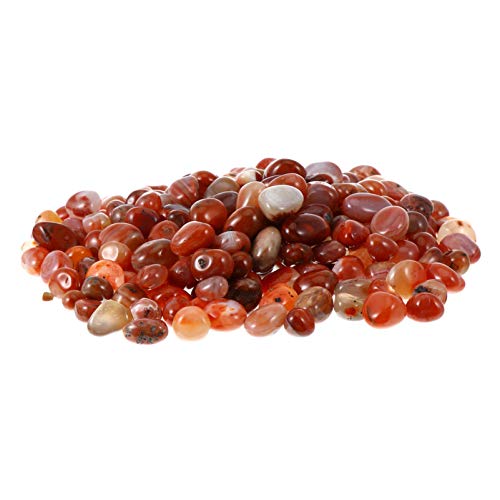 Cabilock River Rocks Polished Pebbles 500g Outdoor Decorative Stones Natural Gravel for Aquariums Landscaping Vase Fillers Tillandsia Cactus Pot Terrarium Plants (0. 8-1cm)