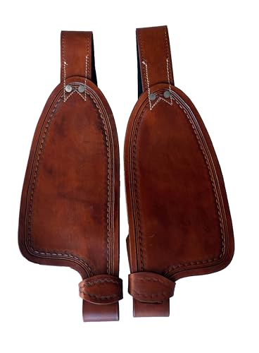 Equitem Small Adult Smooth Leather Replacement Fenders Pair (Tan)