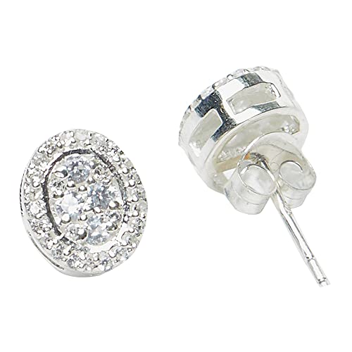 Women's Charming CZ Stone Pendant Set, Elegant Gift