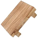 Tabouret à pied central : ce tabouret en bois présente une surface texturée unique, est robuste et stable, et conçu pour une utilisation