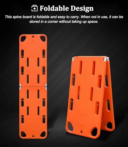Tragbare Trage – tragbares Spineboard, Faltbare Wassertrage, schwimmende Notfalltrage (2-Fach faltbar)