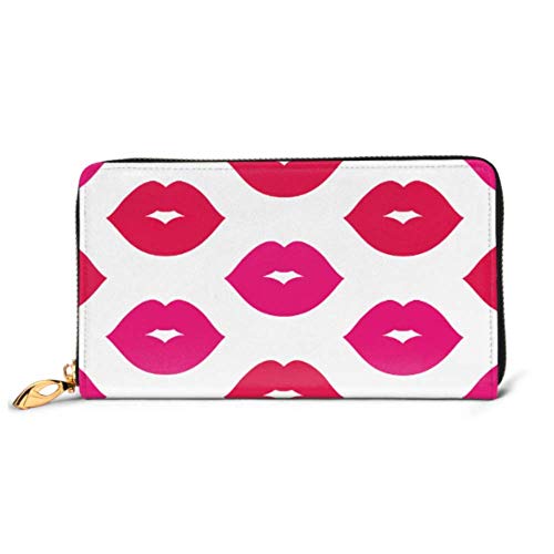 Preisvergleich Produktbild JHGFG Mode Handtasche Reißverschluss Brieftasche Lippen Damen Telefon Clutch Geldbörse Abendkupplung Blockieren Leder Brieftasche Multi Card Organizer