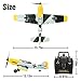 ANTSIR Remote Control Airplane for Adults BF109, 4 Channel RC Plane with 6-Axis Gyro Aerobatic, WW2 Warbird Park Flyer Gift