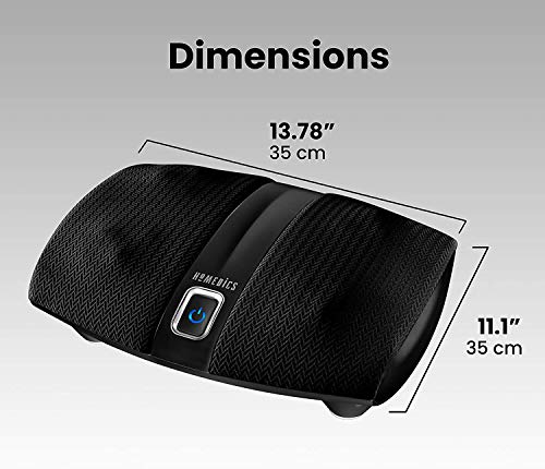 Homedics Shiatsu Select Foot Massager With Heat – Shiatsu Foot Massager With Heat, Therapeutic Kneading & Rolling, 4 Rotational Heads With 12 Massage Nodes, Toe-Touch Control #TOP4