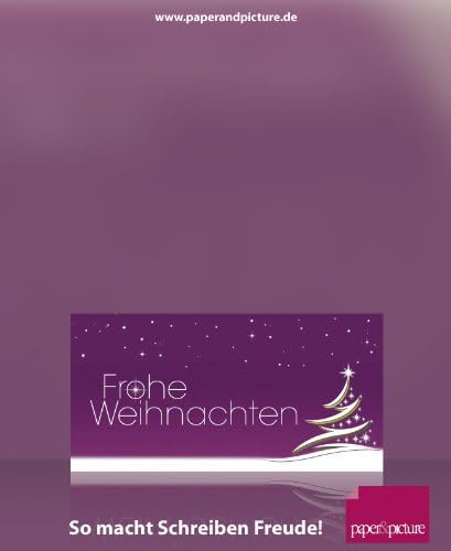 Swinging Christmas Tree – 50 Christmas Cards, Printable/writable Inner Surface, Open 210x210mm, Folded 210x105mm, Outside Glossy