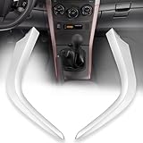 Left & Right Lower Center Dashboard Trim Strip Cover Strip Trim Fit for 2007-2013 Toyota Corolla Dash Board Panel Strips Replace 55432-02220 55433-02140 (Silver White)