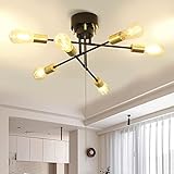 Depuley ペンダントライト 6灯 シーリングライト 北欧風 天井器具照明 回転可能 スポットライト口金E26 おしゃれ ダイニング LED電球対応 鉄製 キッチン 居間 食卓ダイニング部屋6畳 8畳 工事不要 取付簡単 電球別売り