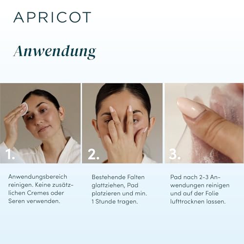 Silikon-Pads gegen Falten für die Stirn von Apricot