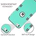 ULAK iPod Touch 7th Generation Case, iPod Touch 6th Generation Case, Heavy Duty High Impact Shockproof Protective Silicone Rugged Cover for iPod Touch 5/6/7 (Mint Gray)