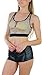 ToBeInStyle Women's Racerback Seamless Fishnet Cropped Top - Black - One Size