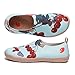 UIN Women's Art Painted Travel Shoes Slip On Knitted Casual Loafers Lightweight Comfort Fashion Sneaker Toledo Jan Van Kessel The Elder Butterfly and Hawthorn (6.5)