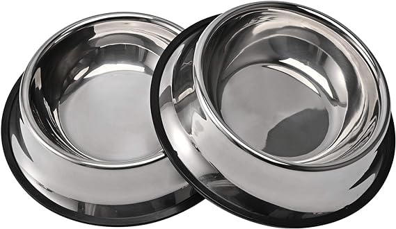 FUREVER FRIENDS 2Packs Stainless Steel Dog Bowl with Anti-Skid Rubber Base for Small/Medium/Large Pet, Perfect Dish, Pets Feeder and Water Choice Puppy Cat Kitten -400ML (B0CLYDWTL5) Amazon Price History, Amazon Price Tracker