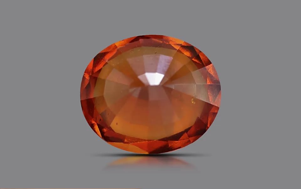 Pierre précieuse hessonite 11 carats certifiée et non chauffée - 3