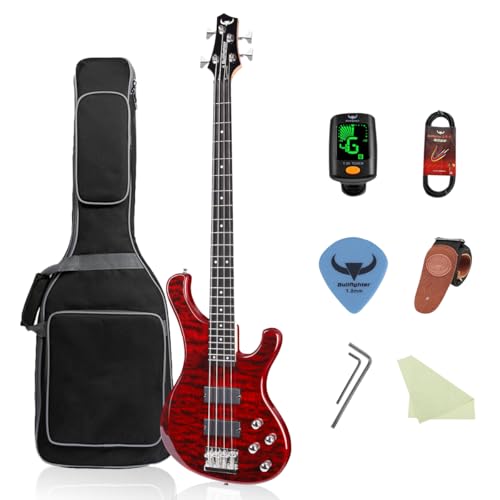 Bullfighter �G���N�g���b�N�x�[�X�M�^�[�Z�b�g 4���A�N�e�B�u�s�b�N�A�b�v �y��T�E���h �A�N�e�B�u�s�b�N�A�b�v ���b�N/�|�s�����[ �}���`�X�^�C���p�t�H�[�}���X�ɍœK DB100 (RED)