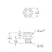 T&S Brass 004712-25 Adapter (Plated), 3/8" NPT Male x 3/4" GH Male