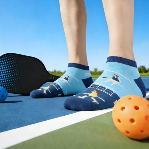 Image of KOFULL Pickleball Socks,Gifts for Pickleball Lovers, Pickleball Accessories Women Men, Ankle Socks for Women Tennis Golf